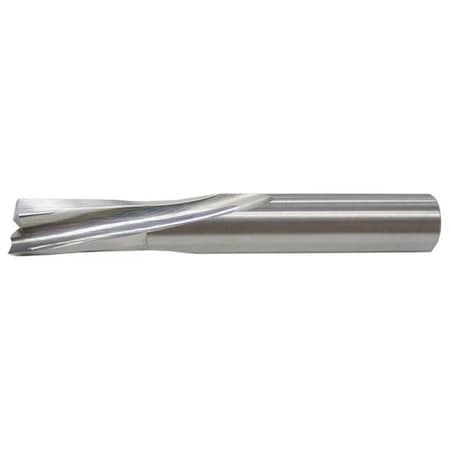 1/4x3/4x1/4x2-1/2 2FL Downcut O-Flute Slow Spiral (Hard Plastics And Aluminum) Endmill End WRouter